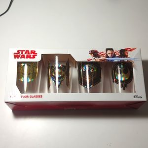 Disney Star Wars Set of Four 16oz Glasses